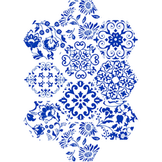 Bau Market Deco PD 六角磁磚防水貼紙 10入, LB028