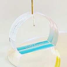 柔軟森林 壓克力香座, 透明