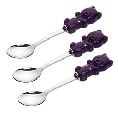 Plara 幼兒貓勺, 紫色, 勺子 3p