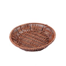 That's That Kitchen 藤編圓形托盤系列, 棕色, 1個