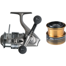 Abu Garcia Cardinal 3 木蝦捲線器 雙手把 花枝, 槍灰色 + 黑色, STX2500SHD