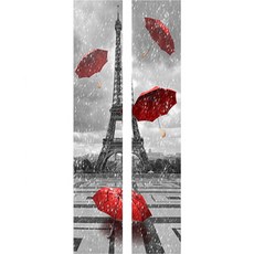 Iris 門用室內裝飾貼紙 2入, 24