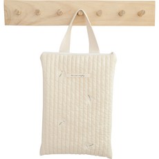 Malolotte 100支純棉絎縫手拿包, 輕舞雛菊