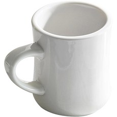 시라쿠스 뉴욕 오목 머그컵 400ml, 화이트, 1개