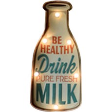 Quardi LED 復古風壁飾吊燈 牛奶瓶, 1個