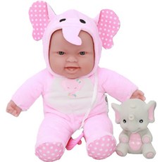 Berenguer 真正的 Rattsutuku 動物娃娃 35300, 大象