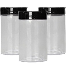 Ssangtte 圓形調味容器調味蓋細分容器, 3個, 300ml