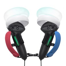 UPMARKET Oculus Quest 2 配件 KIWI 第四代握把保護套 黑色 紅色 藍色 腕帶, 1個, 單一商品
