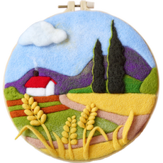 DIY羊毛氈畫框組, 1套, F