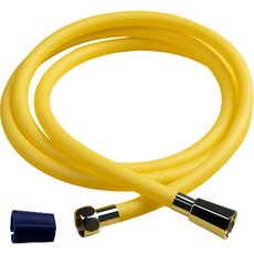 Dewbell 黃色蓮蓬頭軟管 2m + 矽膠扳手組, 1套, 黃色