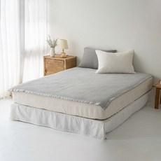 롤베이비 피그먼트 유아 침대 착한패드, 연그레이, 1개