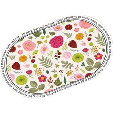 WETHEHOME 復古花卉派對蓬鬆地墊, 混色