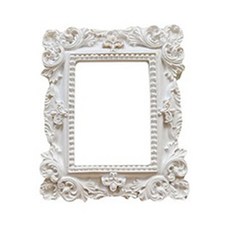 리앤베르 빈티지 소품 유럽 앤틱 포토테이블 미니 액자 11, 실버, 1개