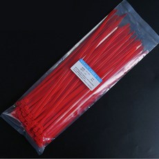 H.Cop 電纜紮帶 4.8 x 300 mm 100p, 紅色, 1個