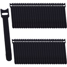 H.Cop 電纜紮帶 Cat Velcro 12 x 150 mm, 黑色, 50個