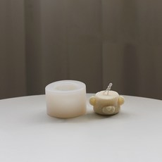 漂亮手工蠟燭製作矽膠模具 設計6號, 白色(6號)