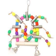 LIP Parrot 鸚鵡骰子串珠鞦韆棲木 00625, 1個, 混合顏色