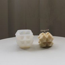 精美手工蠟燭製作矽膠模具, 白色(1號)