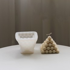 漂亮手工蠟燭製作矽膠模具 4號設計, 白色(4號)