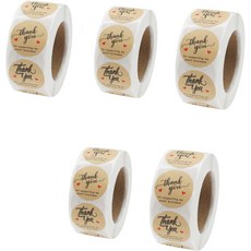 피삼십일 땡큐 롤스티커, 1 브라운, 5개