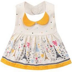 조이멀티 유아용 에이프런 둥근카라 면 방수 턱받이, 1개, 에펠탑, 1매