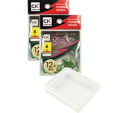 CK 誘惑 黑毛魚鉤 釣鉤 24入 + 高級收納盒 套組, 1套