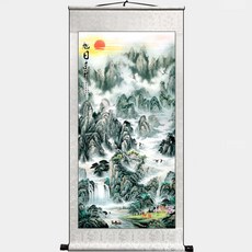 Marketpia 風水占卜捲軸掛式 41 旭日神山