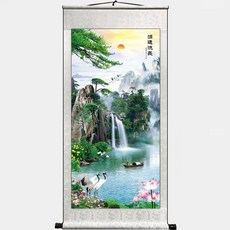 Marketpia 風水運勢畫 掛軸式 24 財源廣進