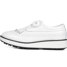 넥스트큐 럭스골프 여성용 스파이크리스 가죽 수제 골프화 NQ167