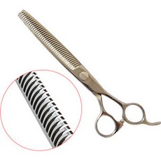 인디컷 반려동물 숱가위 3홈 39발 ID-T375, 실버, 1개