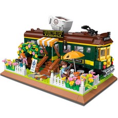 ATTO BLOCK 奈米積木 花園咖啡廳 DZ6002LI, 混色