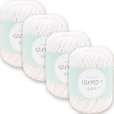 Glory Alpha 編織線, 4個, 802 象牙白