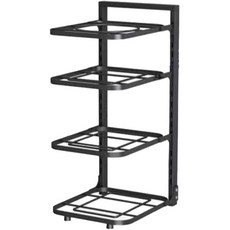 DND 煎鍋矩形收納盒 4 層, 4段, 黑色