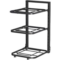 DND 煎鍋長方形收納盒 3 層, 黑色, 3段