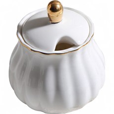 Seven Kitchen Tulier 金色白色糖罐, 1個