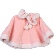 Alleophom DM 可愛斗篷擦手巾, 1個, 淺粉色