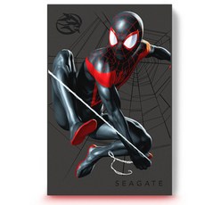 씨게이트 FireCuda Gaming 외장하드 Marvel Miles Morales + 데이터 복구 + 파우치, 2TB, 혼합색상