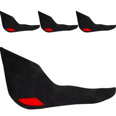 黑色標籤車用絲絨門罩 1排 2入+2排 2入組, 黑色, 雪佛蘭, 科羅拉多州