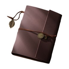 Aromood 高級封面相簿日記本, 棕色, 60張