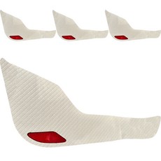 黑色標籤車用人造皮革門板套 1排 2入+2排 2入組, i30, 象牙白, 現代