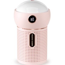 아이존아이앤디 미러볼 프로젝터 무선 가습기, PHL-2000B, 핑크