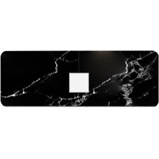Daysoy 大理石紋水槽墊 方形孔, 04 黑色大理石