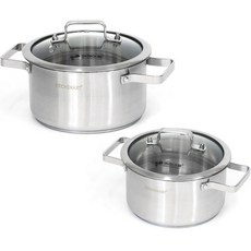 Kitchen-Art Orga 電磁爐用2件式鍋具組 2入 11925, 單一顏色, 雙耳鍋 20cm + 湯鍋 26cm