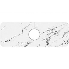 Day Soy 大理石紋水槽墊 圓形孔, 03 白色大理石