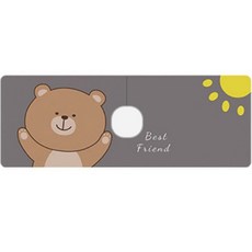 Daysoy 小熊防水水槽墊 圓孔款, 02 好朋友