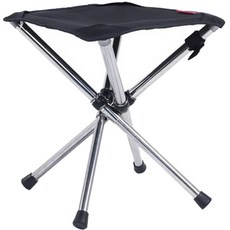 DaysOnShop 便攜式折疊伸縮椅凳 大型, 1個, 黑色