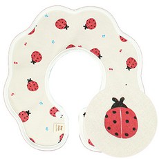 베이키즈 양면 롤링 턱받이, 14무당벌레베이지, 1매, 1개