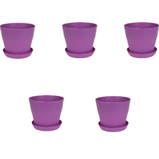 나비다 파스텔 화분 5p, 퍼플, 5개