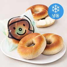 훕훕베이글 유기가공식품 인증 통밀 베이글 3개입 (냉동), 345g, 1개