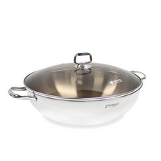 Kitchen-Art Grandje整體3層不鏽鋼電磁爐適用雙耳湯鍋, 單色, 28厘米